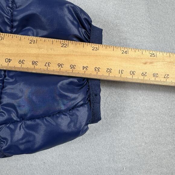 Old Navy Plus 1X Puffer Jacket Hooded Quilted Blue Nylon Warm Winter Coat Womans - Picture 12 of 13